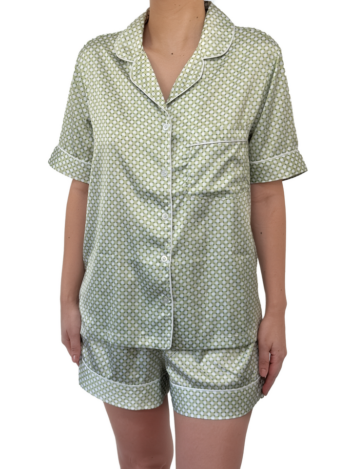 Pijama Short Manga Corta Dots