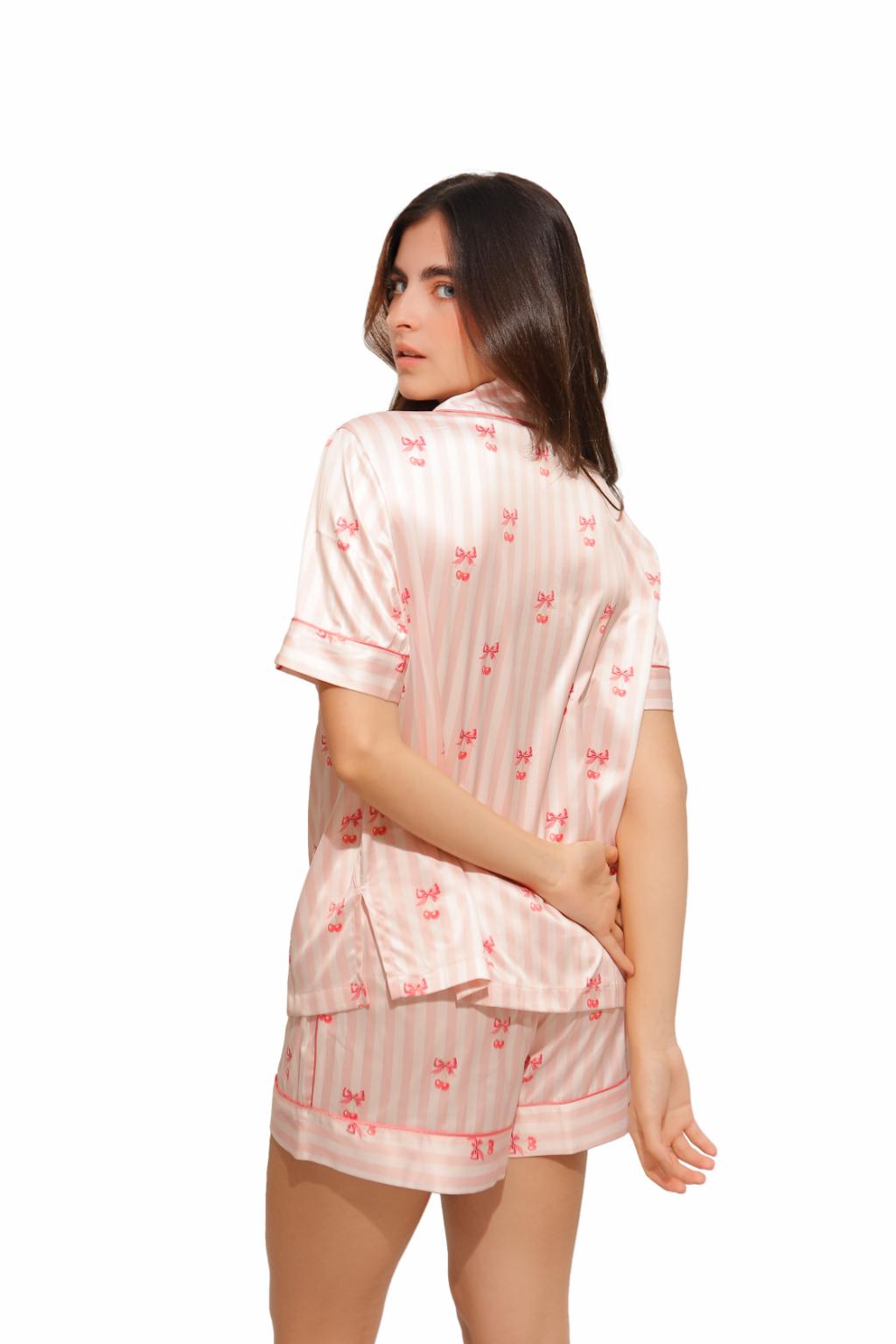Pijama Short Manga Corta Cherry