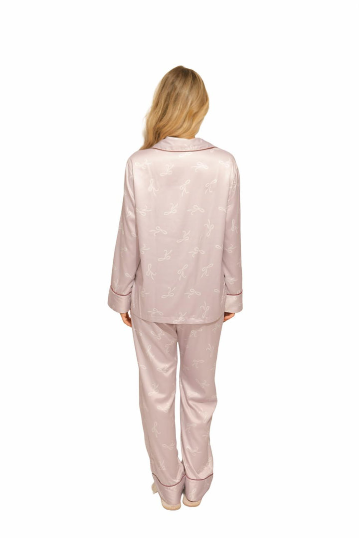 Pijama Pantalón Manga Larga Bow